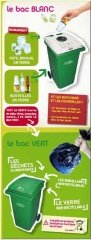 Le bac blanc et le bac vert